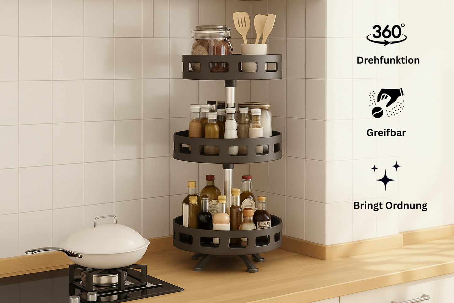 360° Gewürzregal