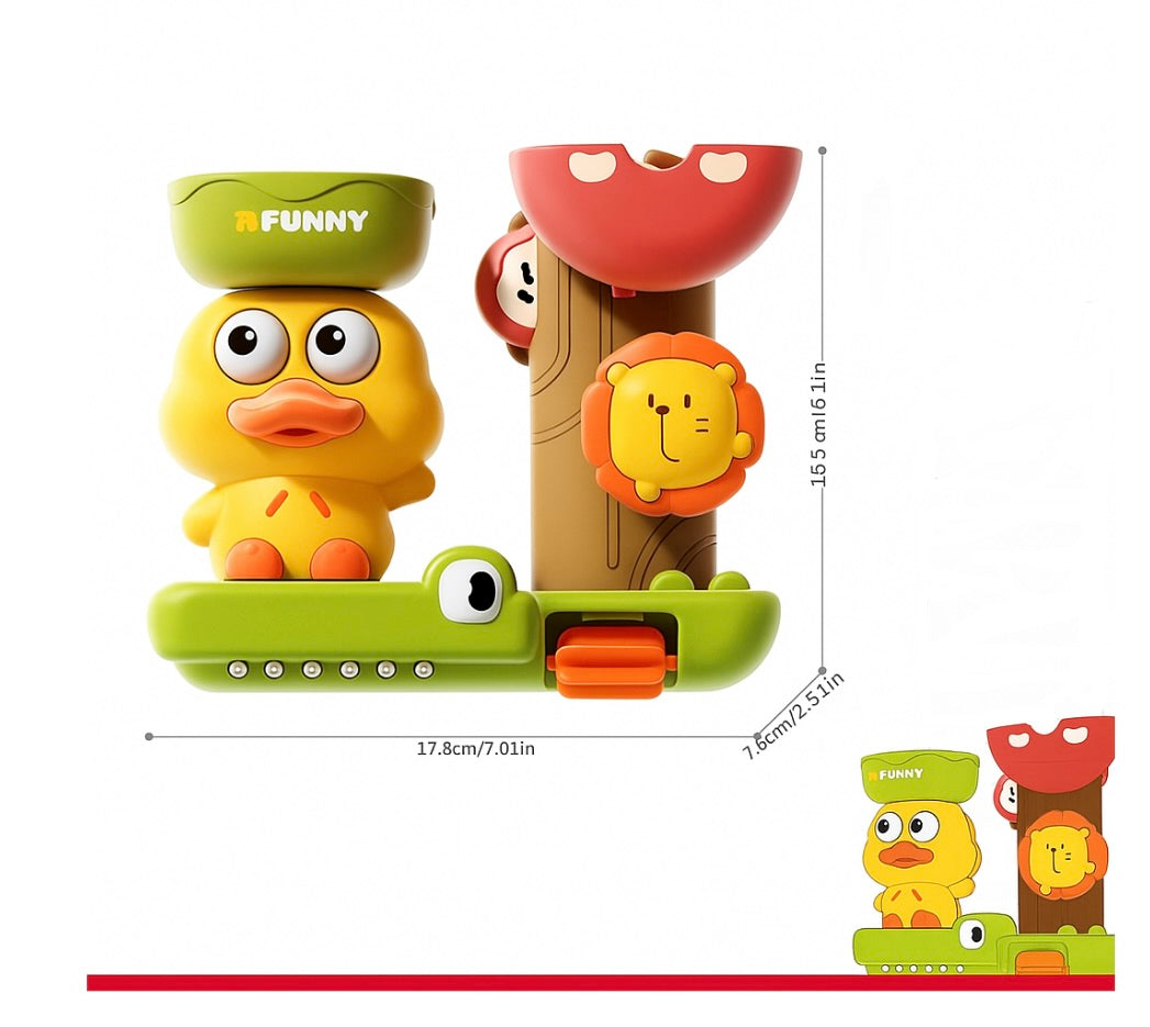 Badespielzeug Ente mit Saugnäpfen – für Babys & Kinder