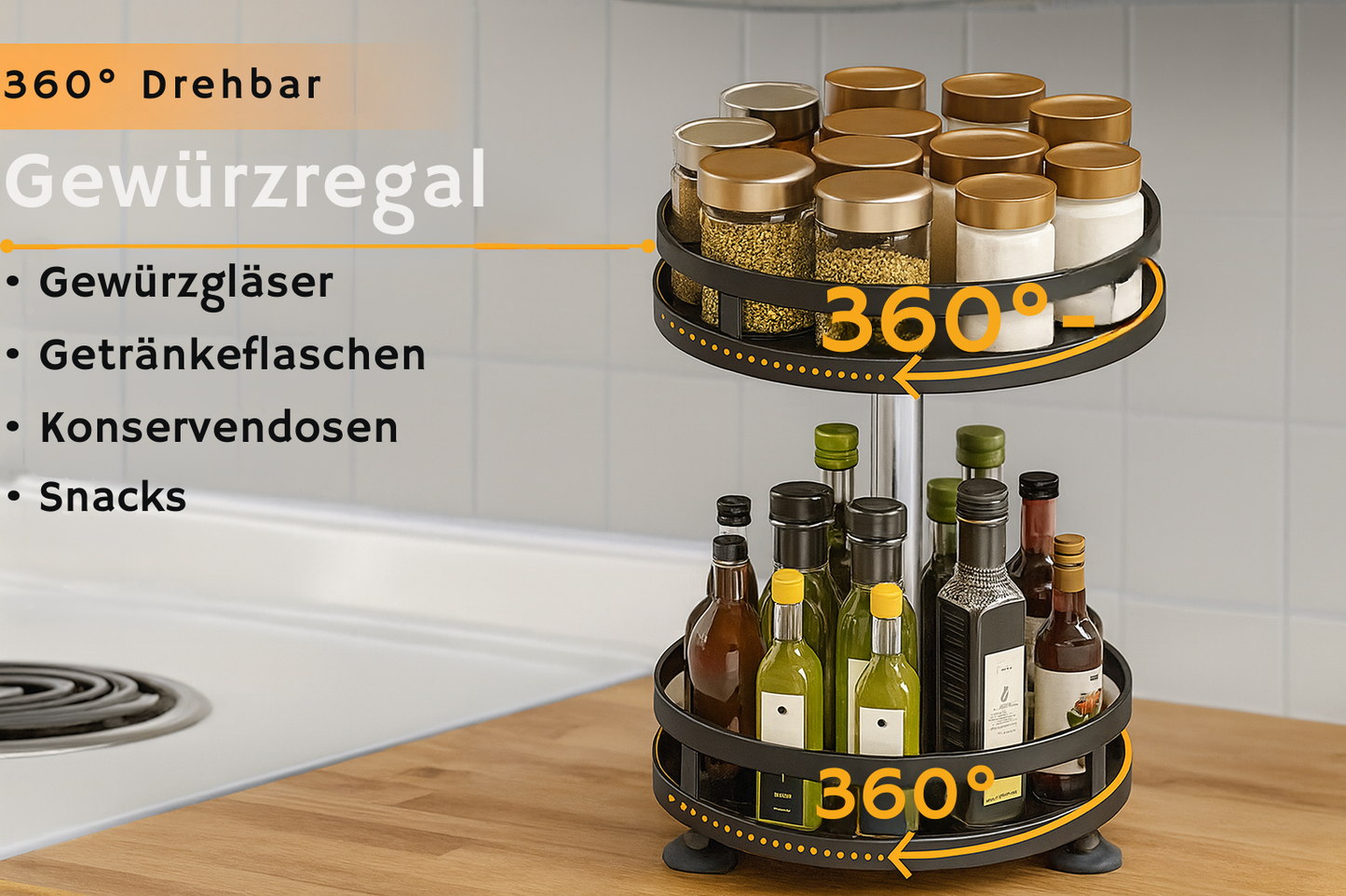 360° Gewürzregal