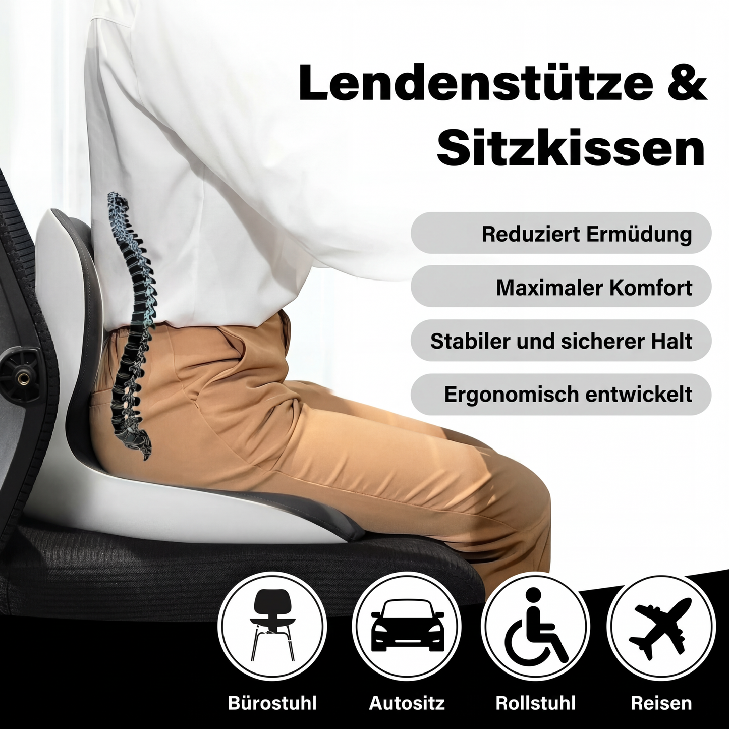 OrthoSitz™ - Sitze besser. Fühle dich besser.